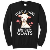 Goat Just A Who Loves Goats Farmer Goat Mom Sweatshirt