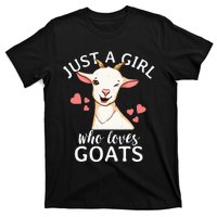 Goat Just A Who Loves Goats Farmer Goat Mom T-Shirt