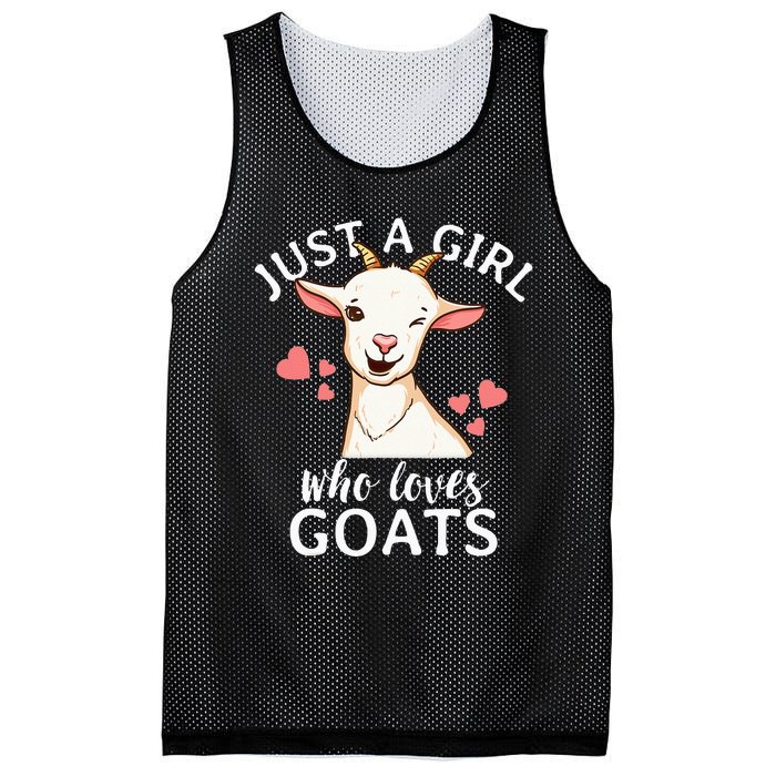 Goat Just A Who Loves Goats Farmer Goat Mom Mesh Reversible Basketball Jersey Tank