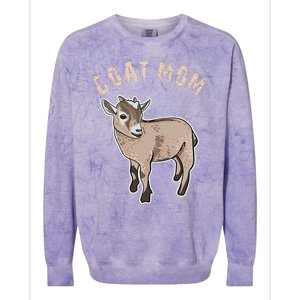 Goat  Just A  Who Loves Goats Farmer Goat Mom Colorblast Crewneck Sweatshirt