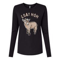 Goat  Just A  Who Loves Goats Farmer Goat Mom Womens Cotton Relaxed Long Sleeve T-Shirt