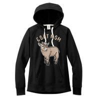 Goat  Just A  Who Loves Goats Farmer Goat Mom Women's Fleece Hoodie