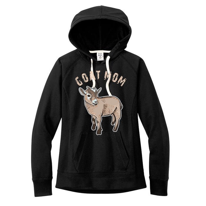 Goat  Just A  Who Loves Goats Farmer Goat Mom Women's Fleece Hoodie