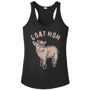 Goat  Just A  Who Loves Goats Farmer Goat Mom Ladies PosiCharge Competitor Racerback Tank