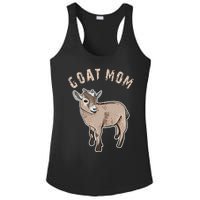 Goat  Just A  Who Loves Goats Farmer Goat Mom Ladies PosiCharge Competitor Racerback Tank