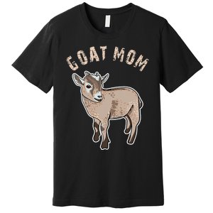 Goat  Just A  Who Loves Goats Farmer Goat Mom Premium T-Shirt