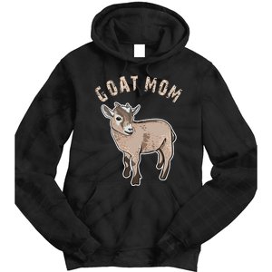 Goat  Just A  Who Loves Goats Farmer Goat Mom Tie Dye Hoodie