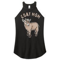 Goat  Just A  Who Loves Goats Farmer Goat Mom Women's Perfect Tri Rocker Tank