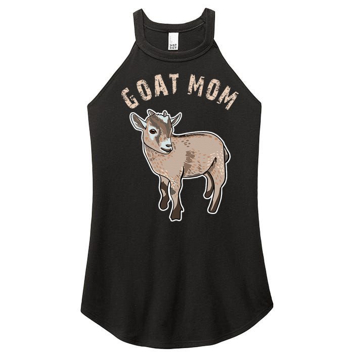 Goat  Just A  Who Loves Goats Farmer Goat Mom Women's Perfect Tri Rocker Tank