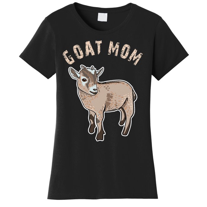 Goat  Just A  Who Loves Goats Farmer Goat Mom Women's T-Shirt