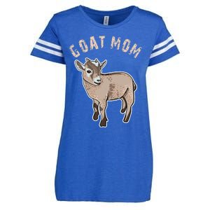 Goat  Just A  Who Loves Goats Farmer Goat Mom Enza Ladies Jersey Football T-Shirt