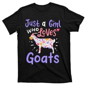 Goat Just A Girl Who Loves Goats Gift For Goat Lovers T-Shirt