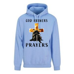 God Jesus Answers Prayers Warrior Christian Lion Graphic Unisex Surf Hoodie