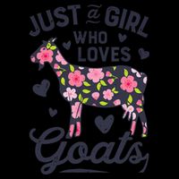 Goat Just A Girl Who Loves Goats Flowers Farm Wo Farmers 16 in Basic Backpack