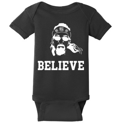 Gamecock Jesus Believe Baby Bodysuit