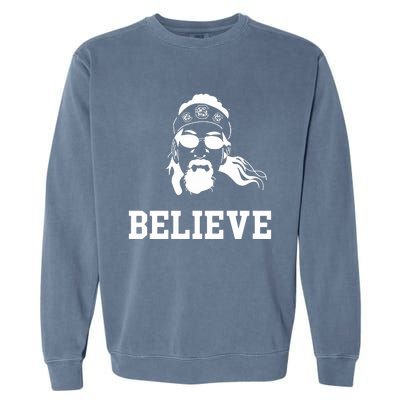 Gamecock Jesus Believe Garment-Dyed Sweatshirt