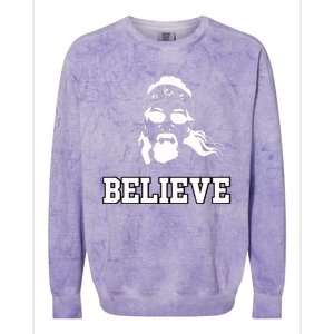 Gamecock Jesus Believe Colorblast Crewneck Sweatshirt