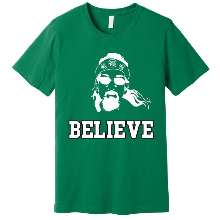 Gamecock Jesus Believe Premium T-Shirt