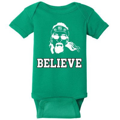 Gamecock Jesus Believe Baby Bodysuit