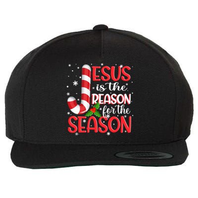 God Jesus Christ Is Reason For The Christmas Season Gift Wool Snapback Cap