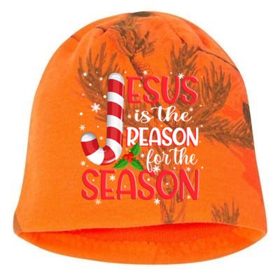 God Jesus Christ Is Reason For The Christmas Season Gift Kati - Camo Knit Beanie