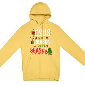 God Jesus Christ Is Reason For The Christmas Season Gift Premium Pullover Hoodie