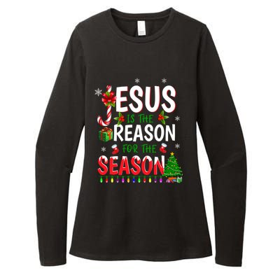 God Jesus Christ Is Reason For The Christmas Season Gift Womens CVC Long Sleeve Shirt