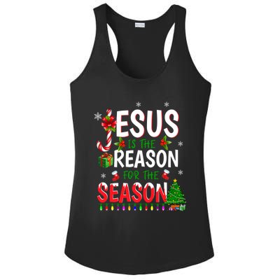 God Jesus Christ Is Reason For The Christmas Season Gift Ladies PosiCharge Competitor Racerback Tank