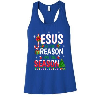 God Jesus Christ Is Reason For The Christmas Season Gift Women's Racerback Tank