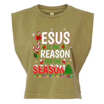 God Jesus Christ Is Reason For The Christmas Season Gift Garment-Dyed Women's Muscle Tee