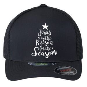 God Jesus Christ Is Reason For The Christmas Season Gift Flexfit Unipanel Trucker Cap