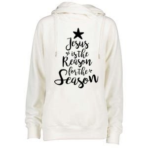 God Jesus Christ Is Reason For The Christmas Season Gift Womens Funnel Neck Pullover Hood