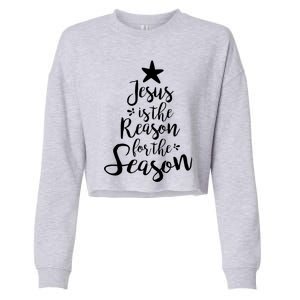 God Jesus Christ Is Reason For The Christmas Season Gift Cropped Pullover Crew