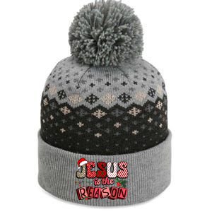 God Jesus Christ Is Reason For The Christmas Season Funny Gift Funny Gift The Baniff Cuffed Pom Beanie