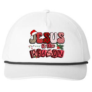 God Jesus Christ Is Reason For The Christmas Season Funny Gift Funny Gift Snapback Five-Panel Rope Hat