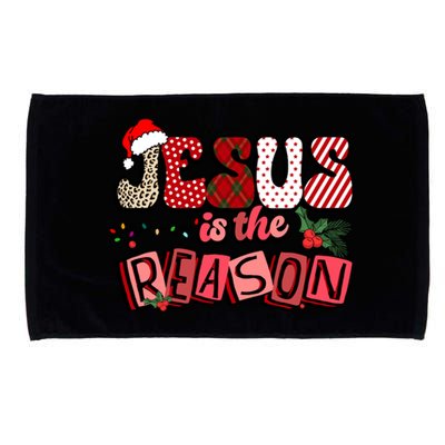 God Jesus Christ Is Reason For The Christmas Season Funny Gift Funny Gift Microfiber Hand Towel