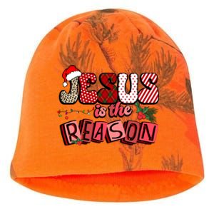 God Jesus Christ Is Reason For The Christmas Season Funny Gift Funny Gift Kati - Camo Knit Beanie