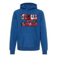 God Jesus Christ Is Reason For The Christmas Season Funny Gift Funny Gift Premium Hoodie