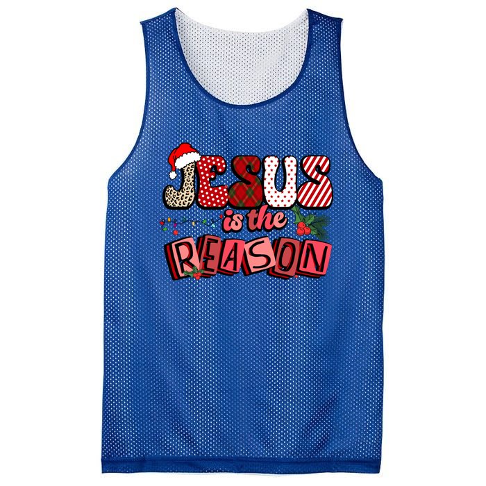 God Jesus Christ Is Reason For The Christmas Season Funny Gift Funny Gift Mesh Reversible Basketball Jersey Tank