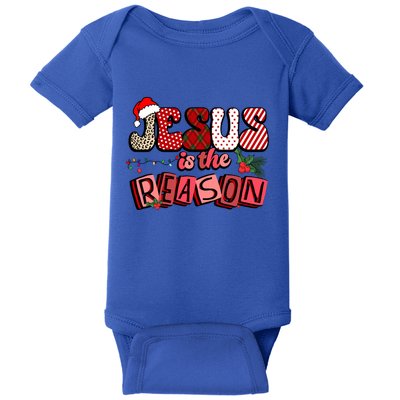 God Jesus Christ Is Reason For The Christmas Season Funny Gift Funny Gift Baby Bodysuit