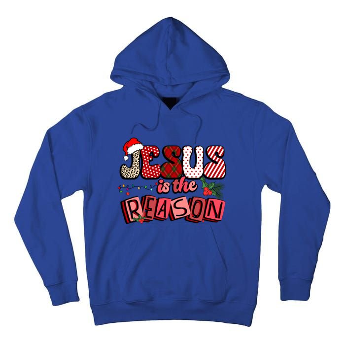 God Jesus Christ Is Reason For The Christmas Season Funny Gift Funny Gift Tall Hoodie