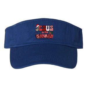 God Jesus Christ Is Reason For The Christmas Season Funny Gift Funny Gift Valucap Bio-Washed Visor