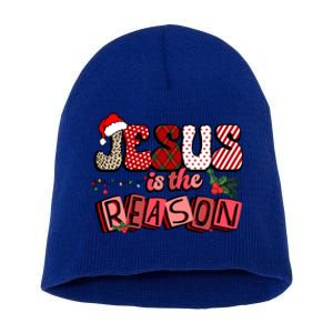 God Jesus Christ Is Reason For The Christmas Season Funny Gift Funny Gift Short Acrylic Beanie