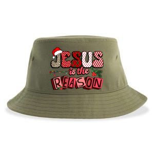 God Jesus Christ Is Reason For The Christmas Season Funny Gift Funny Gift Sustainable Bucket Hat