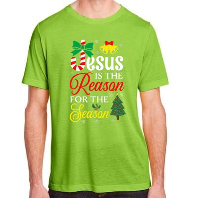 God Jesus Christ Is Reason For The Christmas Season Funny Gift Adult ChromaSoft Performance T-Shirt