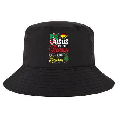 God Jesus Christ Is Reason For The Christmas Season Funny Gift Cool Comfort Performance Bucket Hat