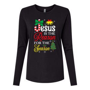 God Jesus Christ Is Reason For The Christmas Season Funny Gift Womens Cotton Relaxed Long Sleeve T-Shirt