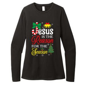 God Jesus Christ Is Reason For The Christmas Season Funny Gift Womens CVC Long Sleeve Shirt