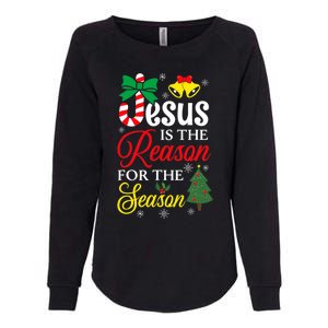 God Jesus Christ Is Reason For The Christmas Season Funny Gift Womens California Wash Sweatshirt