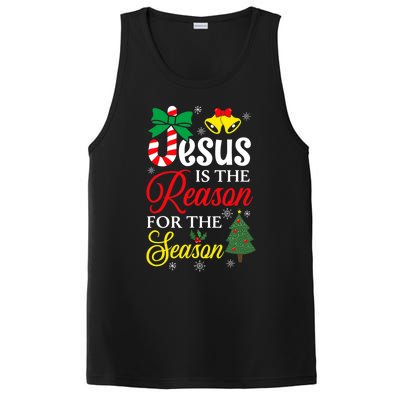 God Jesus Christ Is Reason For The Christmas Season Funny Gift PosiCharge Competitor Tank